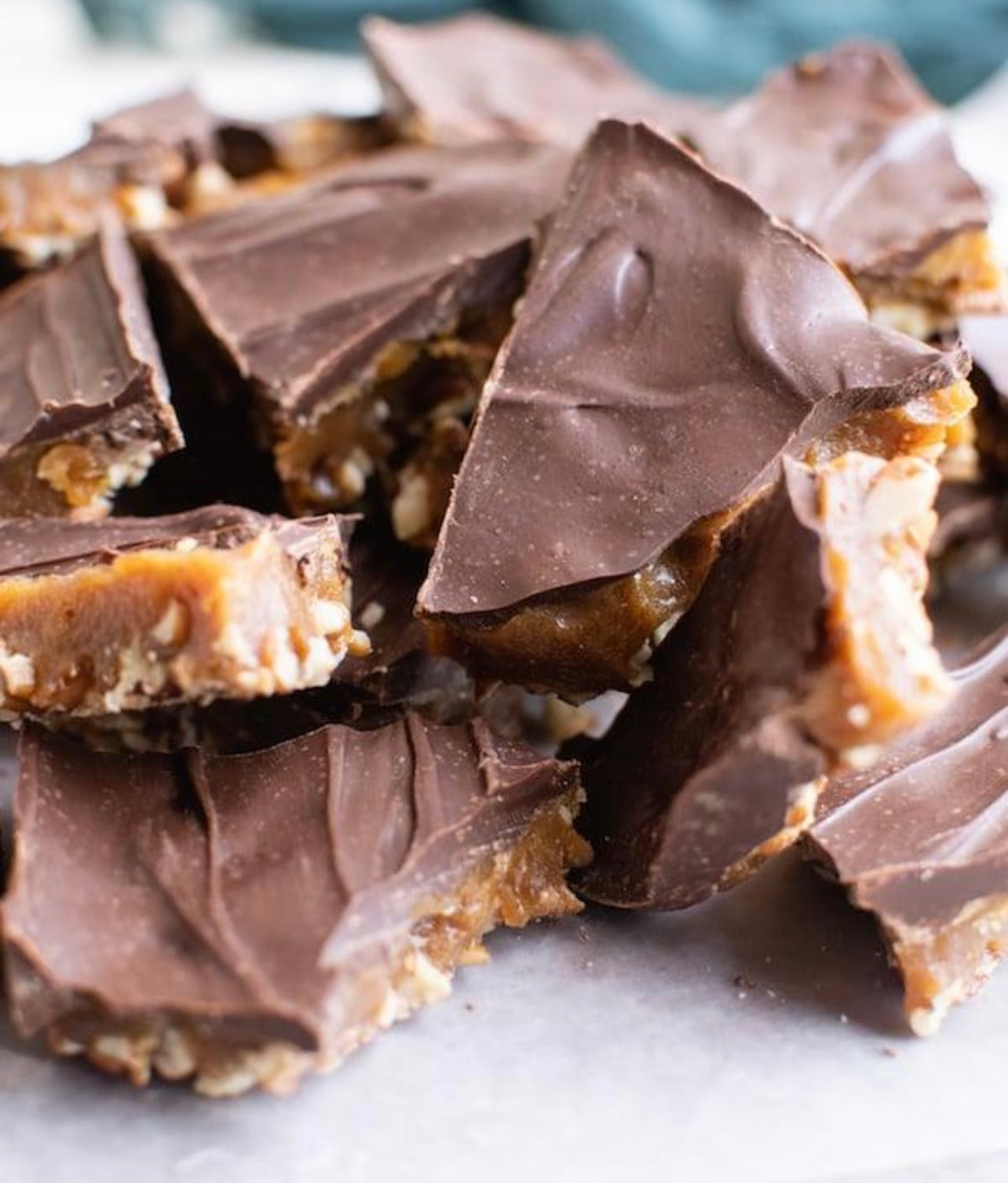 Bourbon Vanilla Butter Toffee With Pecans & Chocolate