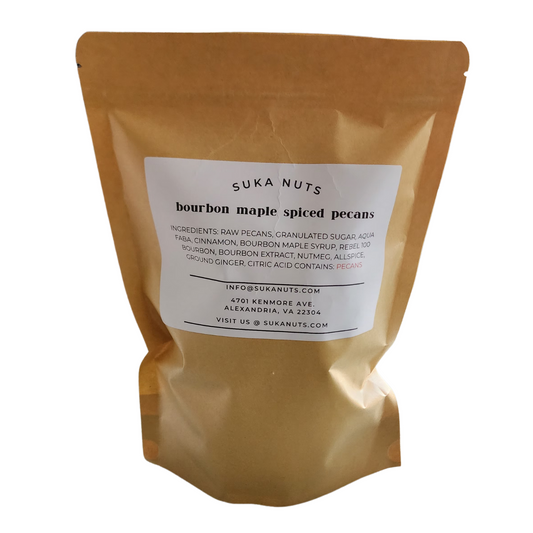 Bourbon Maple Candied Spiced Pecans