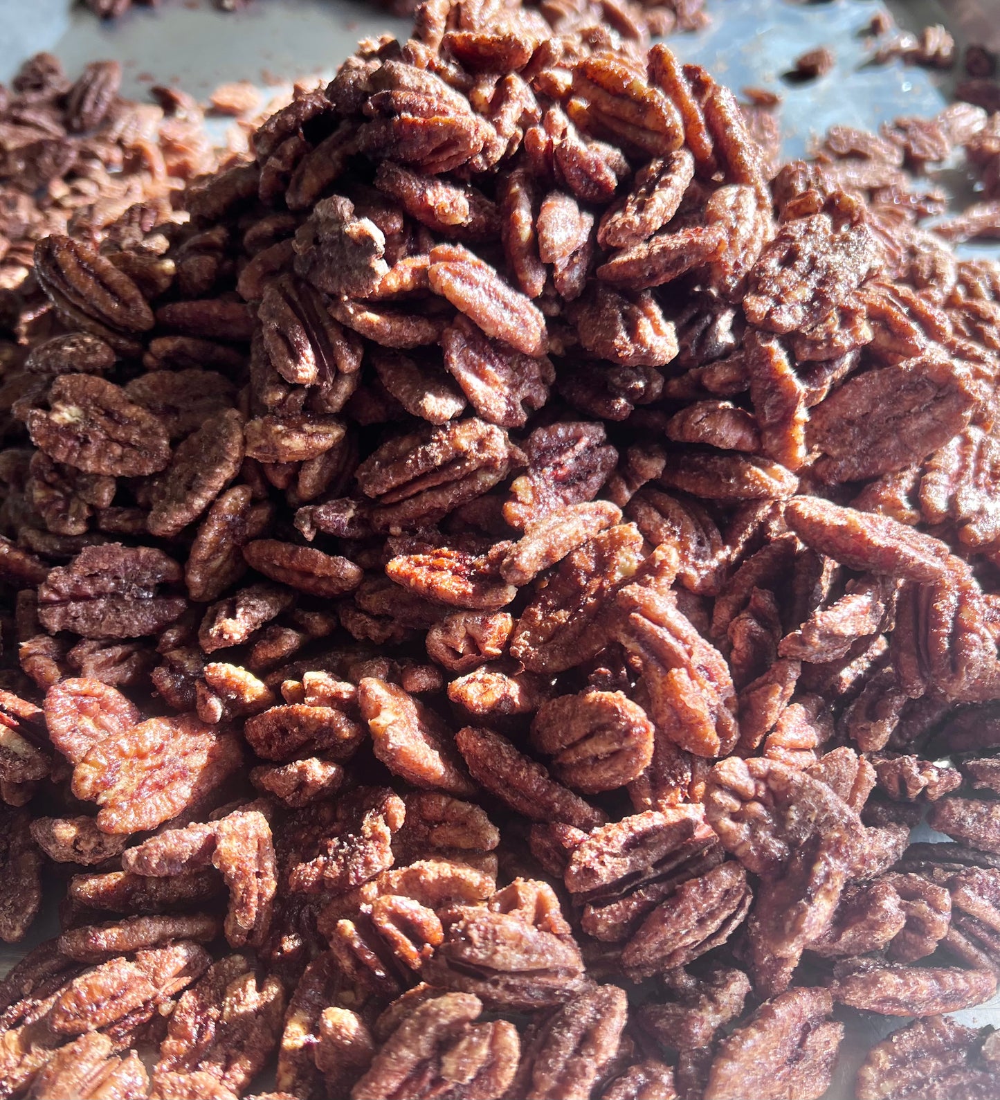 Candied Spiced Pecans, Sweet Heat