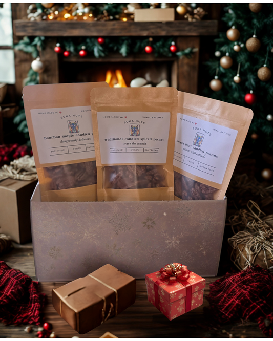 Candied Pecans Sampler Gift Box